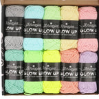 Pack de 10 pelotes de 50g Glow up