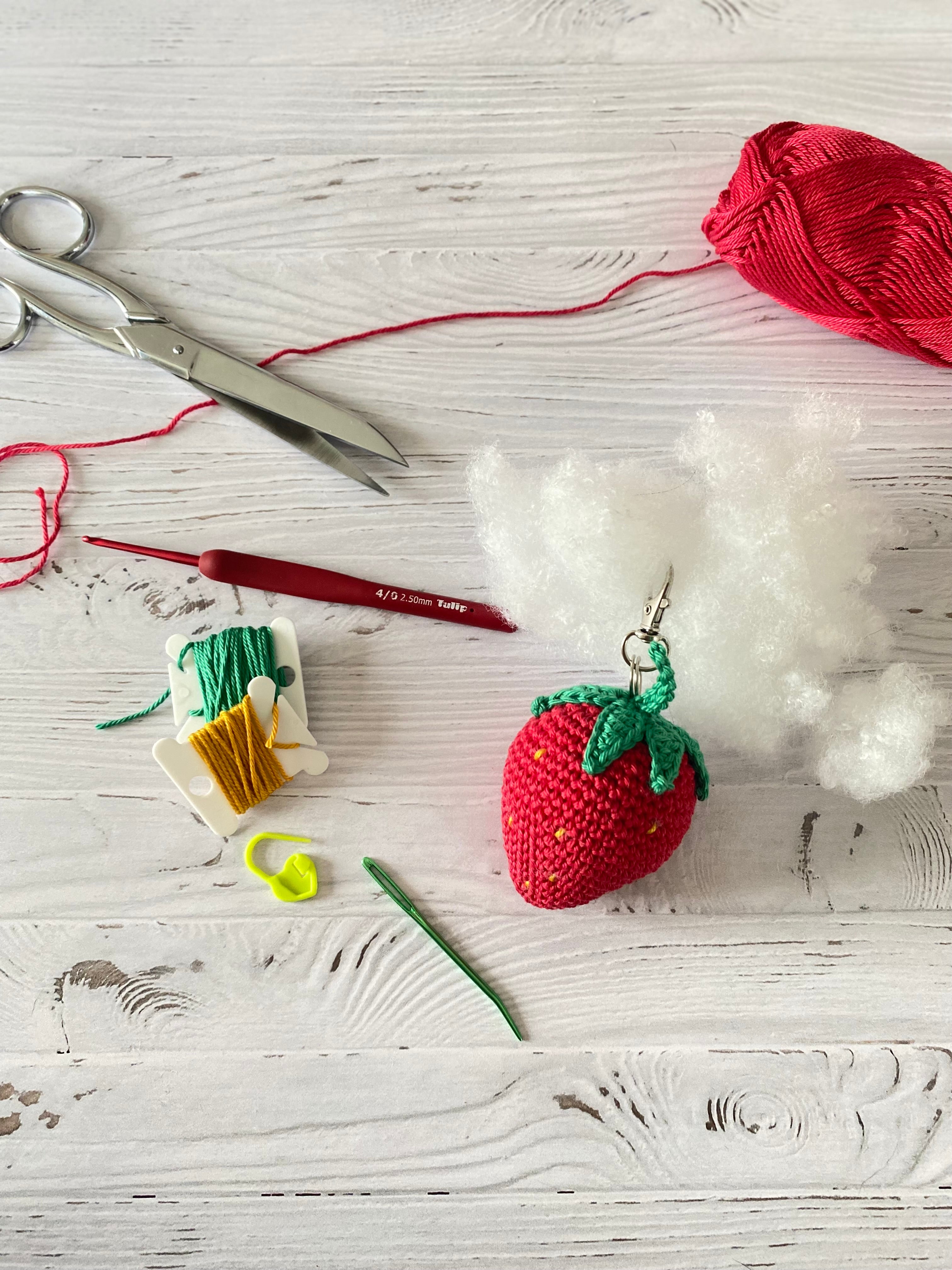 Kit débutant « Mon porte clef Fraise »