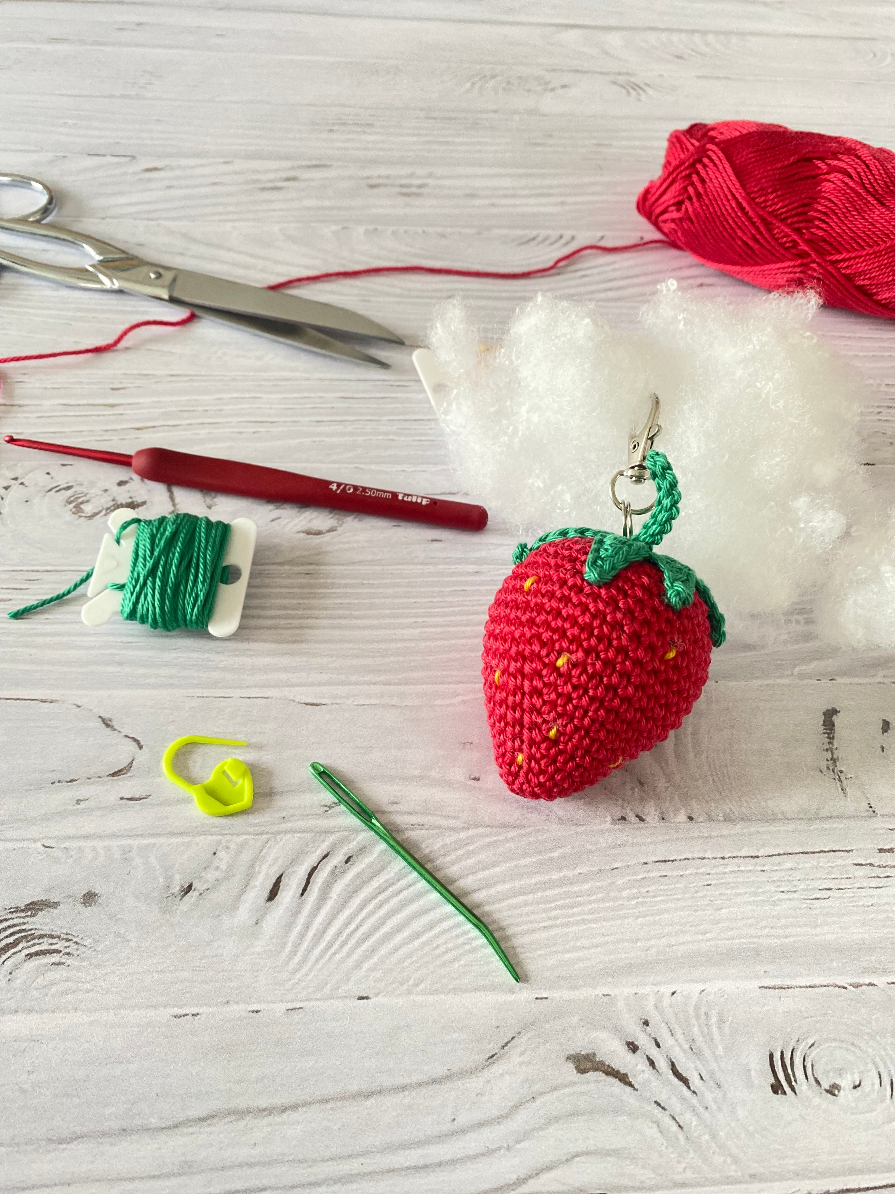 Kit débutant « Mon porte clef Fraise »