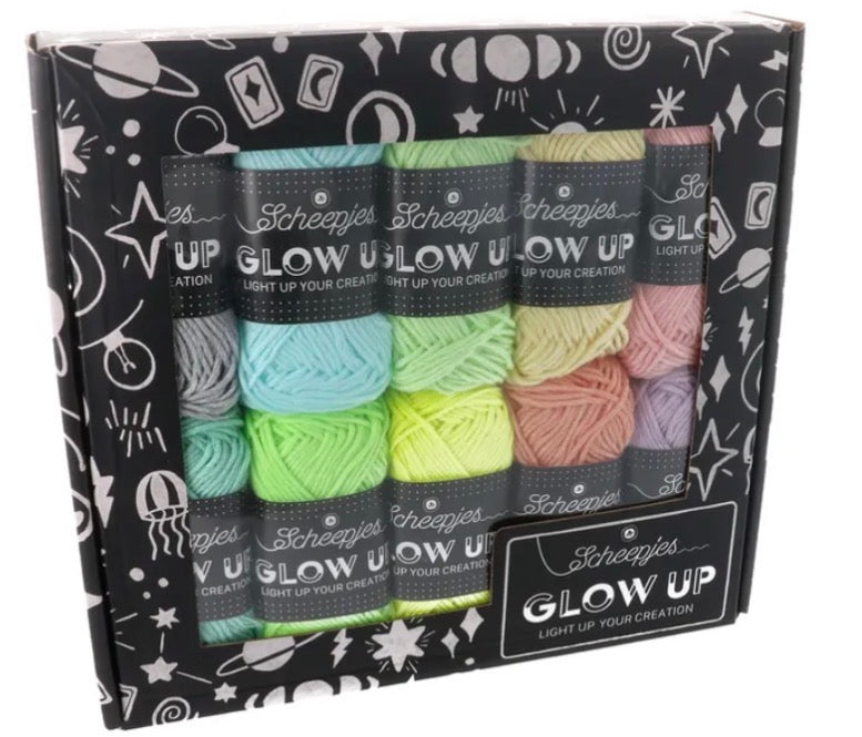 Pack de 10 pelotes de 50g Glow up